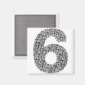 Aimant 67 Six Seven Cool Conception Correspondant 6 Et 7 (Recto/Verso)