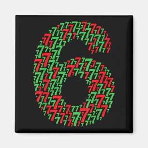 Aimant 67 Six Seven Noël Design Drôle 6 7 Meme