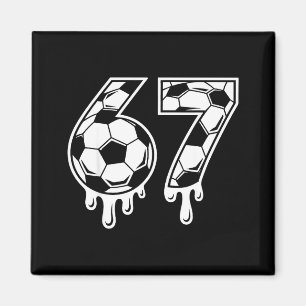 Aimant 67 Soccer Crème Glacée Drip Gen Alpha Six Sept Mem