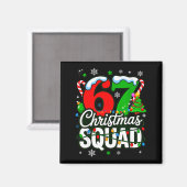 Aimant 67 Squad Teacher Christmas Funny Holiday Clroom Cr (Recto/Verso)
