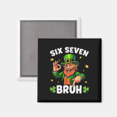 Aimant 67 St Patricks Drôle Six Seven Meme Leprechaun Gar (Recto/Verso)