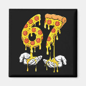 Aimant 67 Zza Meme Funny Zza Lover  (Devant)