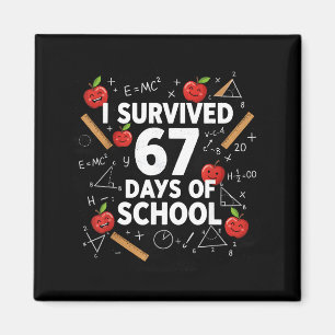 Aimant 67e jour d'école enseignant enfants 67 maths nombr
