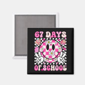 Aimant 67th Day Of School 67 Days Smarter Teacher Girl Wo (Recto/Verso)