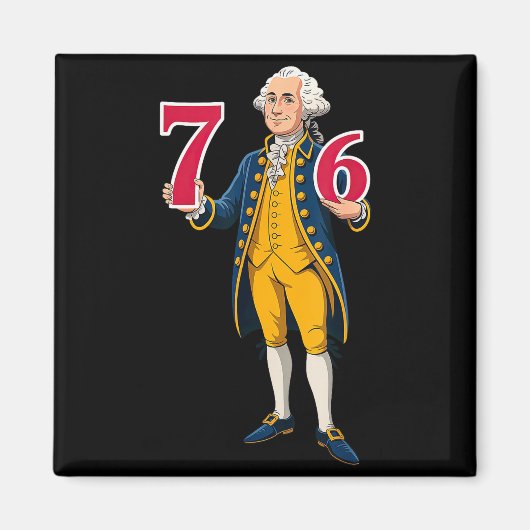 Aimant 6 7 7 6 George Washington Six Sept  (Devant)