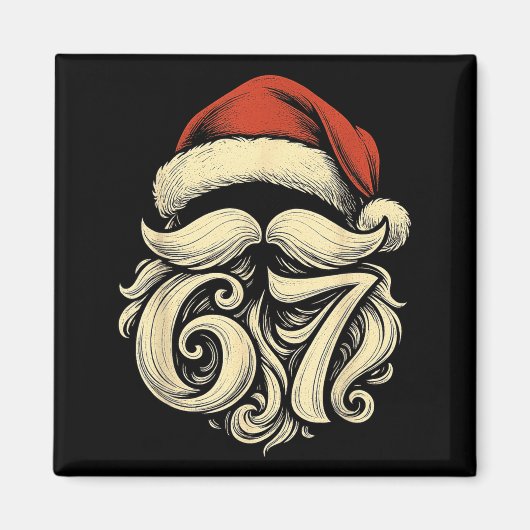 Aimant 6 7 Christmas 67 Santa Six Seven Christmas Boys Te (Devant)