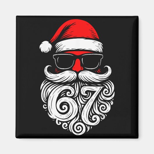 Aimant 6 7 Christmas 67 Santa Six Seven Christmas Boys Te (Devant)