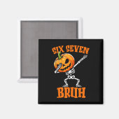 Aimant 6 7 Halloween 67 Mème Six Sept Dabbing Gen Alpha (Recto/Verso)