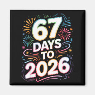 Aimant 6 7 Meme Drôle Nouvel An 67 Jours Avant 2026 Six S