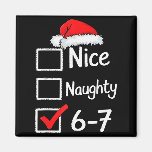 Aimant 6-7 Mème Nice Mauvais 67 Noël (Devant)