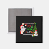Aimant 6-7 Meme Nice Naughty 67 Christmas Santa Says (Recto/Verso)