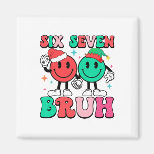 Aimant 6 7 Mème Six Sept Noël Drôle 67 Noël Garçons Gi