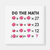 Aimant 6 7 Meme Six Seven Do The Math Teacher Valentines  (Devant)