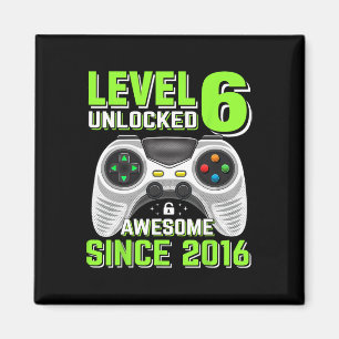 Aimant 6 Déverrouillé Awesome 2016 jeu vidéo 6e anniversa