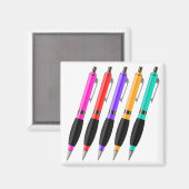 Aimant 7065Stylos colorés (Recto/Verso)