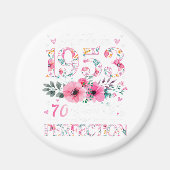 Aimant 70 Ans Fabriqué En 1953 Floral 70e Anniversaire Ca (Devant)