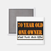 Aimant 70 ans, un propriétaire - Besoin de pièces, faire  (Recto/Verso)