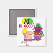 Aimant 70 est Bon Anniversaire Tshirts et cadeaux (Recto/Verso)