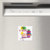 Aimant 70 est Bon Anniversaire Tshirts et cadeaux (In Situ (Lave-vaisselle))