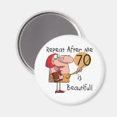 Aimant 70 est de Beaux Tshirts et cadeaux (Recto/Verso)
