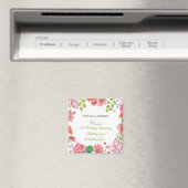 Aimant 70e anniversaire Mariage religieux Fleurs (In Situ (Lave-vaisselle))