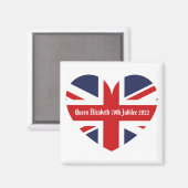 Aimant 70e jubilé de la reine Elizabeth (Recto/Verso)