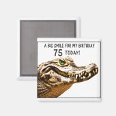 Aimant 75e anniversaire Alligator Smile (Recto/Verso)