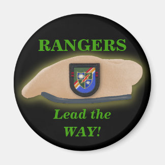 Aimant 75ème rangers aéroportés patch vétérans 2ème guerr