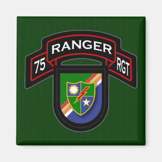 Aimant 75th Ranger Rgt - scroll & flash