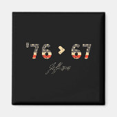 Aimant 76 > 67 Jefferson Six Seven Meme For Gen Alpha (Devant)