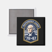 Aimant 76 Plus Grand Que 67 George Washington Histoire Am (Recto/Verso)