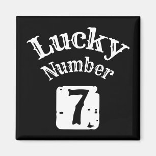 Aimant 7 - Lucky Numéro 7 Chute
