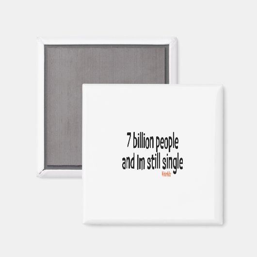 Aimant 7 milliards de personnes (Recto/Verso)