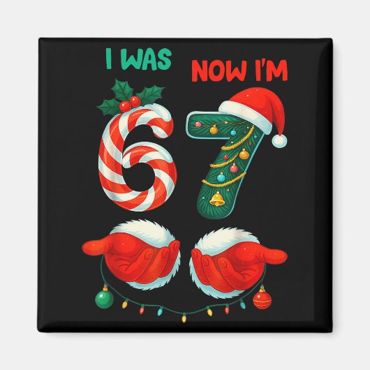 Aimant 7 Year Old Birthday Shirt Was 6 Now Im 7 67 Funny (Devant)