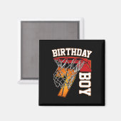 Aimant 7e anniversaire Boy Basketball 7 ans Thème Playe (Recto/Verso)