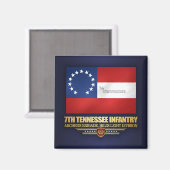 Aimant 7e infanterie du Tennessee (Recto/Verso)
