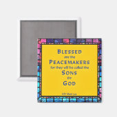 Aimant 7ème béatitude du Sermon de Jésus sur le Mont (Recto/Verso)