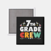 Aimant 7TH Grade Crew Funny Back To School Venin (Recto/Verso)