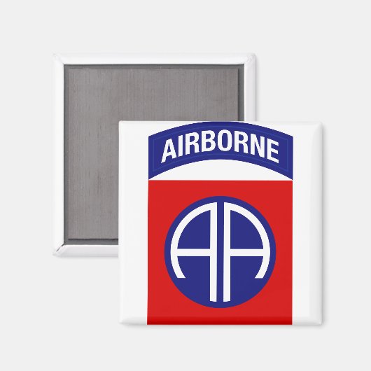 Aimant 82e division aéroportée (Recto/Verso)