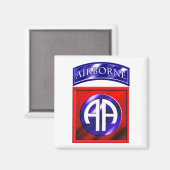 Aimant 82e division aéroportée (Recto/Verso)