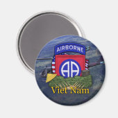 Aimant 82e division aéroportée vétérans du vietnam Magne (Recto/Verso)