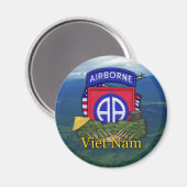 Aimant 82e division aéroportée vétérans du vietnam Magne (Recto/Verso)