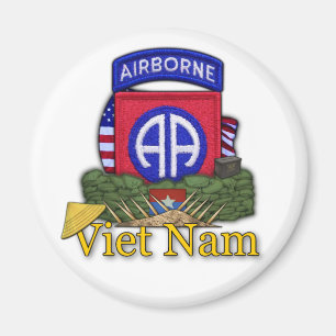 Aimant 82e division aéroportée vietnam vc rvn vétérinaire