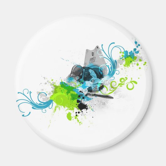 Aimant 83. Kayak urbain 2 (Devant)