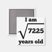 Aimant 85e anniversaire racine Carré (Recto/Verso)