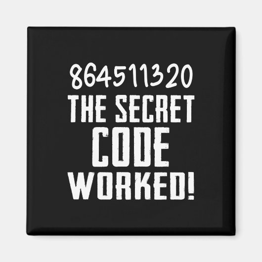 Aimant 864511320 Le Code Secret a Fonctionné ! Trump a Pe (Devant)