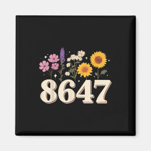 Aimant 8647, Anti Trump, Feministe Florale, Subtile, R hu