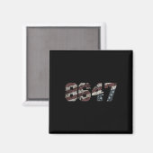 Aimant 8647 Style Drapeau Distressé (Recto/Verso)