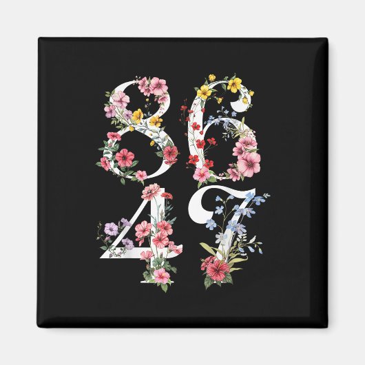 Aimant 8647 Subtle Anti 45 47 Funny 86 47 Floral Boho Fem (Devant)