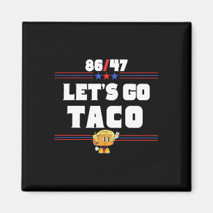 Aimant 86 47 Allons Taco Us Drapeau 86 47 Patriotique Amu